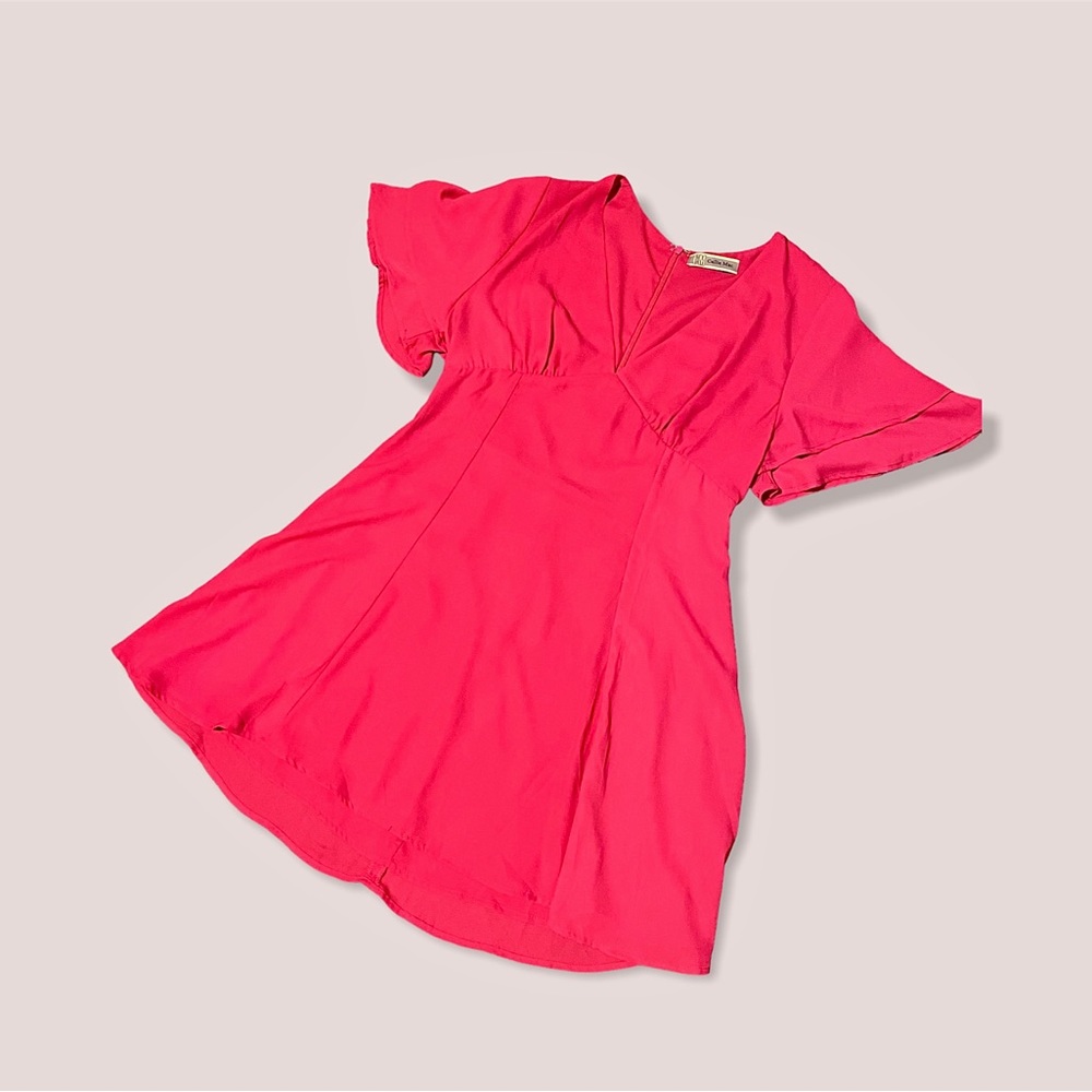Callie Mac A Line Dress, Rose Pink, Large